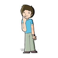 cartoon boy wondering N5