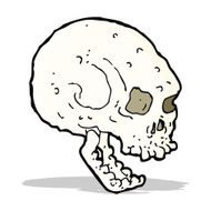 cartoon spooky skull N73