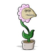 cartoon monster flower N6