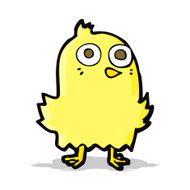 funny cartoon bird N86