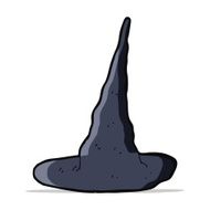 cartoon spooky witch hat N9