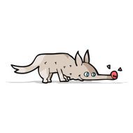 cartoon dog sniffing floor N3