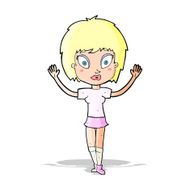 cartoon pretty girl N46