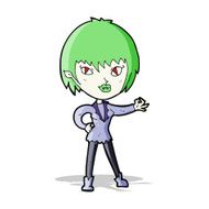 Cartoon Vampire Girl N100
