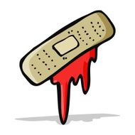 cartoon bloody plaster N4