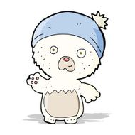 cartoon cute teddy bear in hat N6