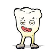 cartoon tooth looking smug N6