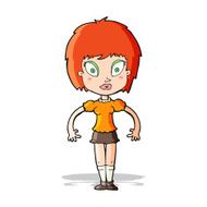 cartoon pretty girl N47