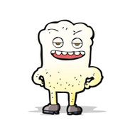 cartoon tooth looking smug N7