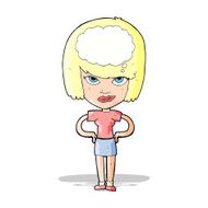 cartoon woman thinking N20