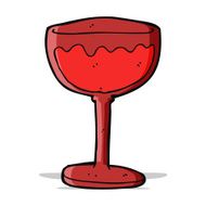 cartoon glass of red wine N5
