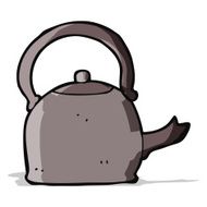 cartoon old kettle N4