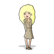 Cartoon Female Spy N18