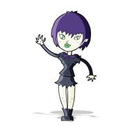 Cartoon Vampire Girl N101