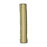 cartoon wooden ruler N6