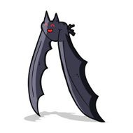 cartoon flying bat N4