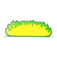 cartoon spooky fire border N4