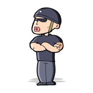 Cartoon Security Guard N8