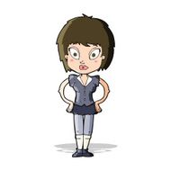 cartoon pretty girl N48