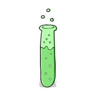 cartoon science test tube N5
