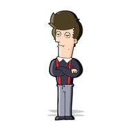 cartoon bored man N19
