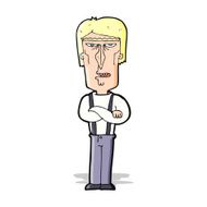 cartoon angry man N45