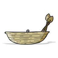 Cartoon Rowing Boat N18