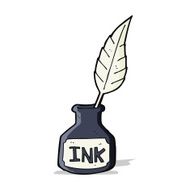 cartoon ink bottle N8