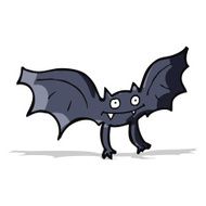 cartoon vampire bat N19