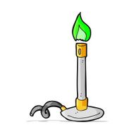cartoon bunsen burner N9