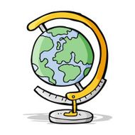 cartoon globe N4