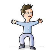 Cartoon Man Panicking N30