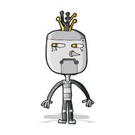 Funny Cartoon Robot N22