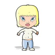 cartoon overweight woman N4