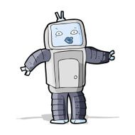 Funny Cartoon Robot N23