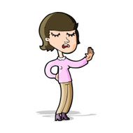 cartoon woman ignoring N8