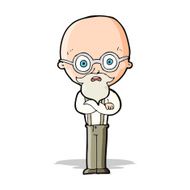 cartoon annoyed old man N25