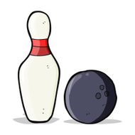 ten pin bowling cartoon N3