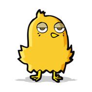 cartoon bored bird N5