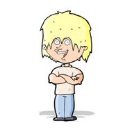 cartoon happy man N179