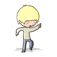 cartoon worried boy pointing N4