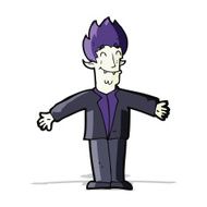 cartoon happy vampire N15