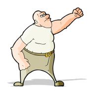 cartoon angry man N47