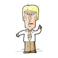 cartoon grumpy boss N4