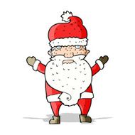 cartoon grumpy santa N4