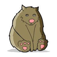 cartoon sad bear