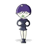 cartoon pretty vampire girl N11