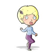 cartoon suprised woman N5