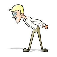cartoon angry man N49