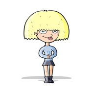 cartoon sly woman N4